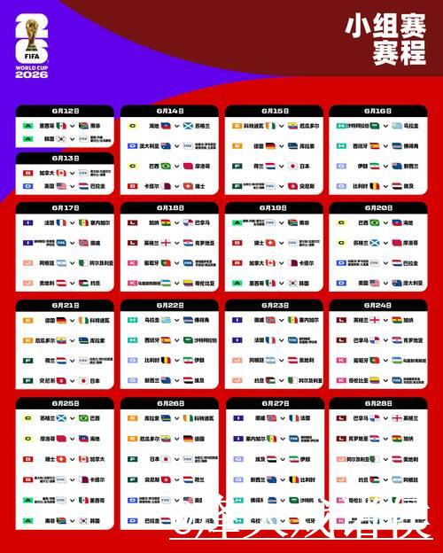 2026世界杯完整赛程及详细介绍